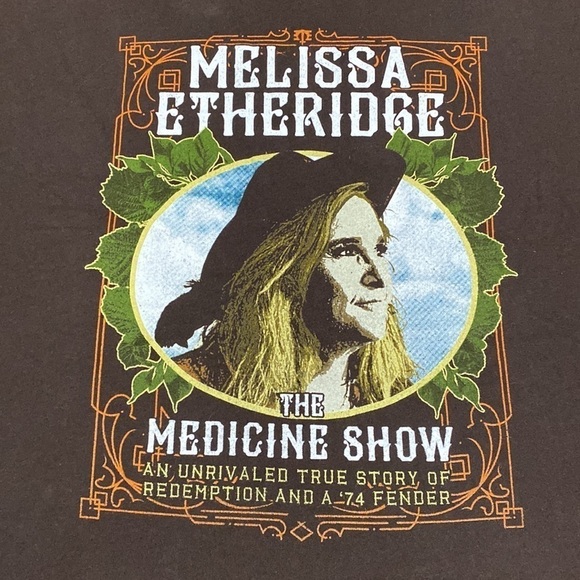 Melissa Etheridge The Medicine Show 2019 tour concert tshirt in size large - Picture 2 of 9